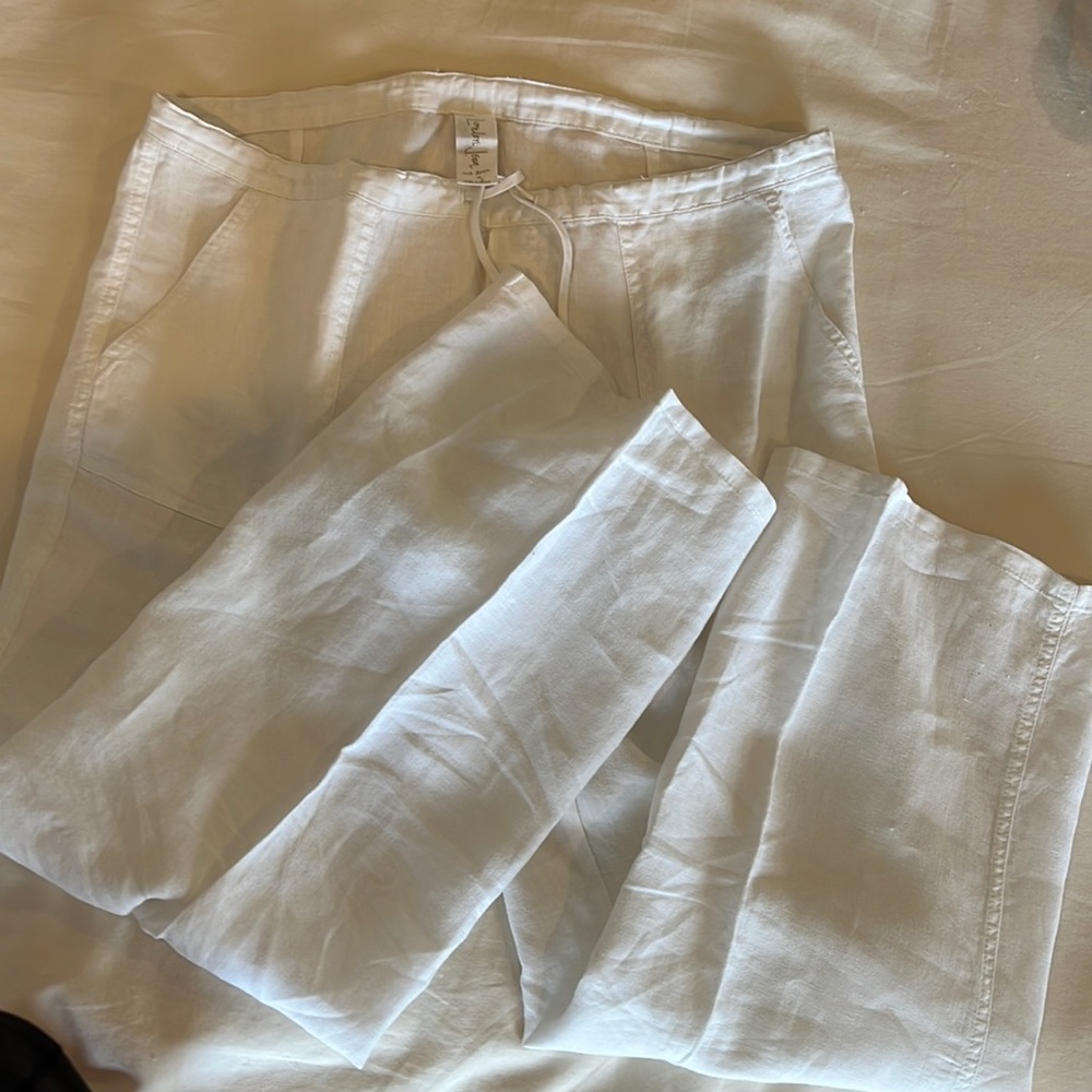 White Linen Pants : Victoria’s Secret - London Jeans